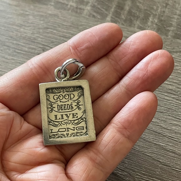 GOOD DEEDS LIVE LONG  TRUE & KIND Pick Up Sticks Charm Pendant Tree of Life - Picture 4 of 9